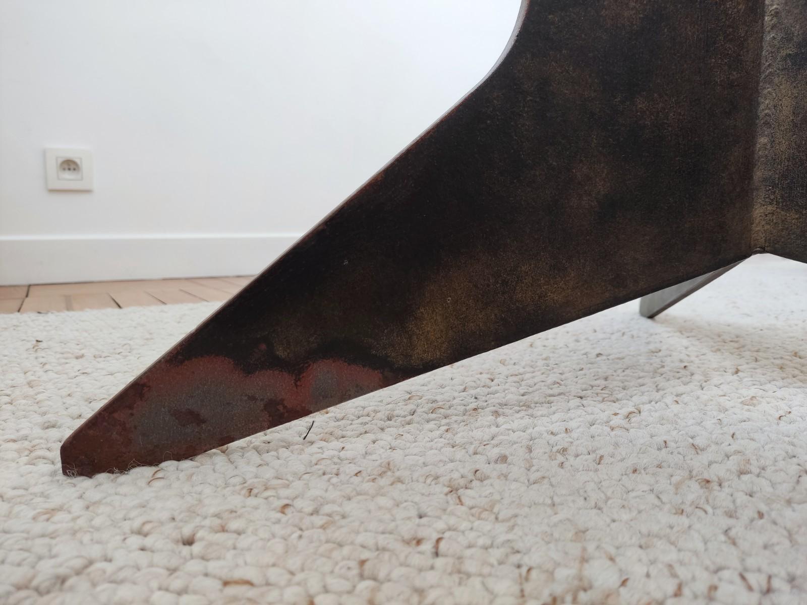 1960s_Clouded_patinated_Iron_Coffee_Table