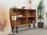 1970s_Danish_Ash_Bookcase_Adjustable_Shelves_Black