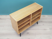 1970s_Danish_Ash_Bookcase_with_Adjustable_Shelves_Black
