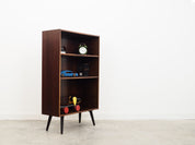 1970s_Danish_Mahogany_Bookcase_Adjustable_Shelf_Black