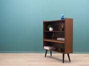 1970s_Danish_Oak_Bookcase_Fixed_Shelves_Cable_Hole_Black