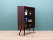1970s_Danish_Rosewood_Bookcase_Adjustable_Shelf_Black