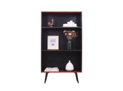 1970s_Danish_Rosewood_Bookcase_Two_Adjustable_Shelves_Black