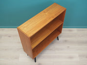 1970s_Danish_Teak_Bookcase_Adjustable_Shelf_Black-Stained_Solid_Wood_Legs