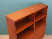 1970s_Danish_Teak_Bookcase_Adjustable_Shelves_Bar_Section_Cable_Openings