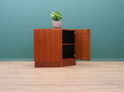 1970s_Danish_Teak_Cabinet_Adjustable_Shelf_Solid_Wood_Handles_Plinth_Base