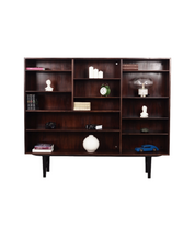 1970s_Omann_Jun_Danish_Rosewood_Bookcase_9_Adjustable_Shelves_Cable_Access