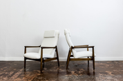 Set of 2 GFM-64 high back armchairs by Edmund Homa, GFM, Poland, 1960’S