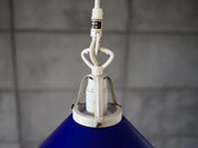 Blue Danish Pendant Lamp, 1970s