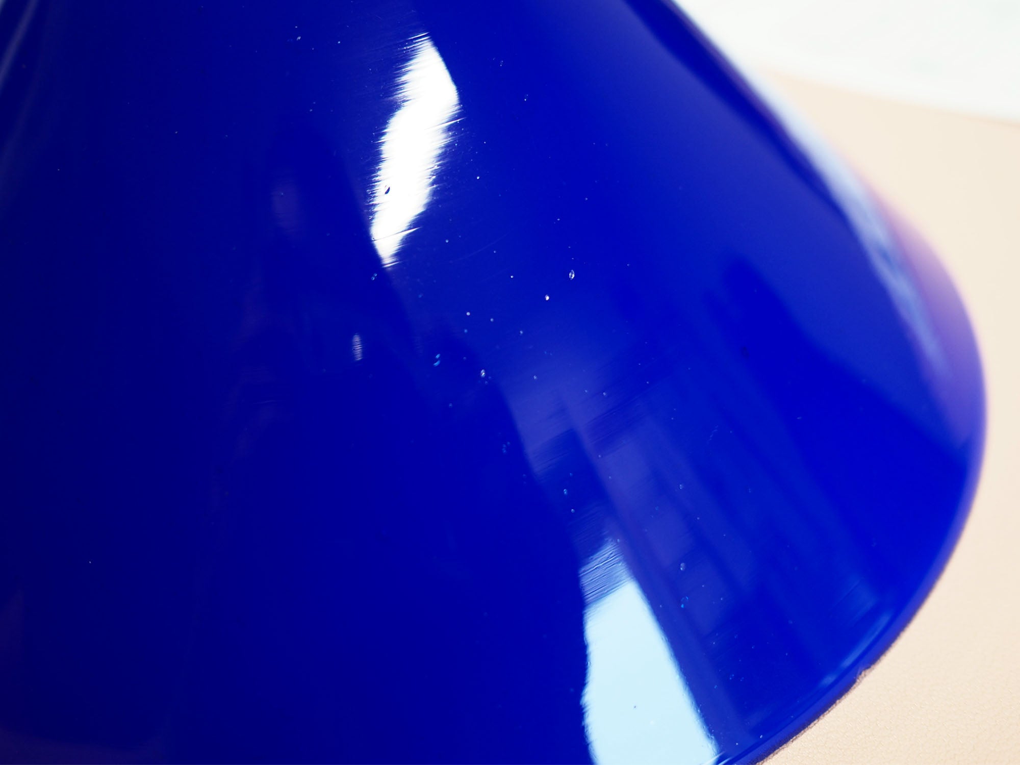Blue Danish Pendant Lamp, 1970s