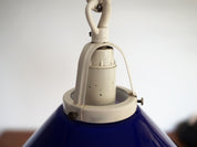 Blue Danish Pendant Lamp, 1970s