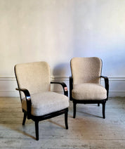 Werner_West,_a_pair_of_armchairs,_Scandinavian_Modern._Re-upholstered_in_bouclé.