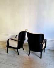 Werner_West,_a_pair_of_armchairs,_Scandinavian_Modern._Re-upholstered_in_bouclé.