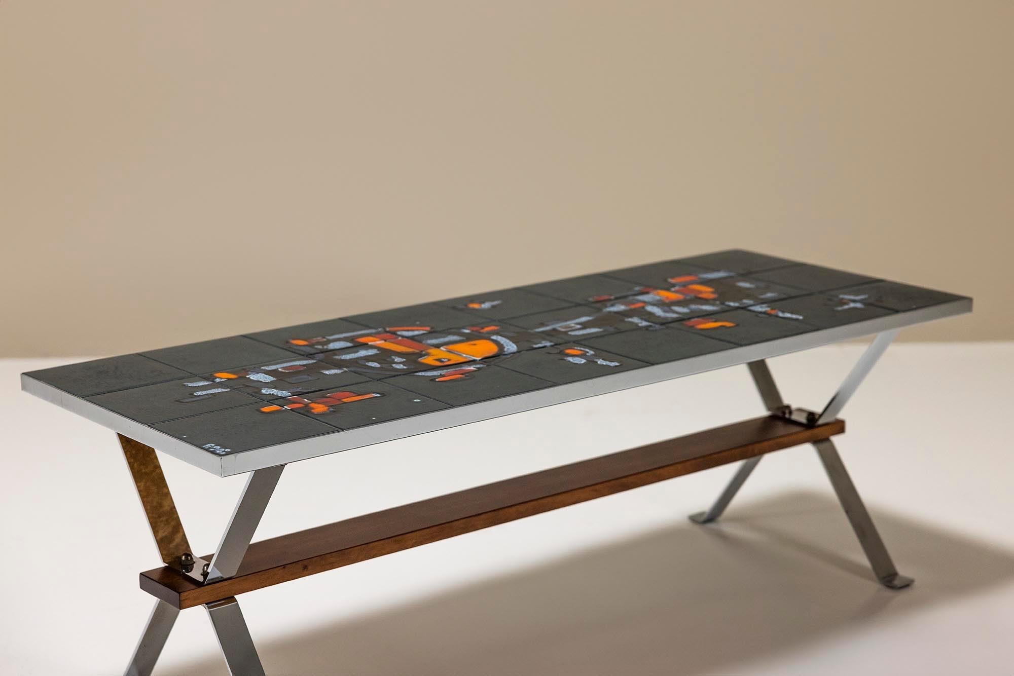 Adri_Belgique_Tiled_Coffee_Table_France_1960_s