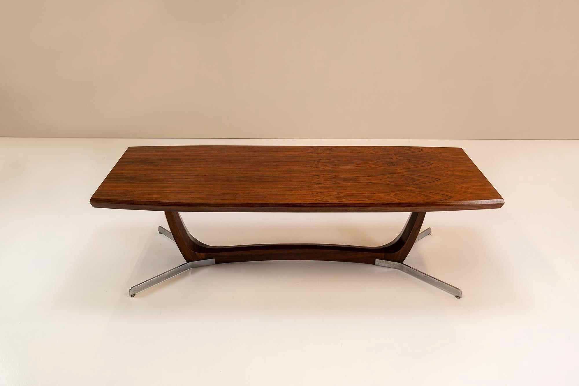 Architectural_Large_Coffee_Table_in_Rosewood_Veneer_and_Metal_1960s
