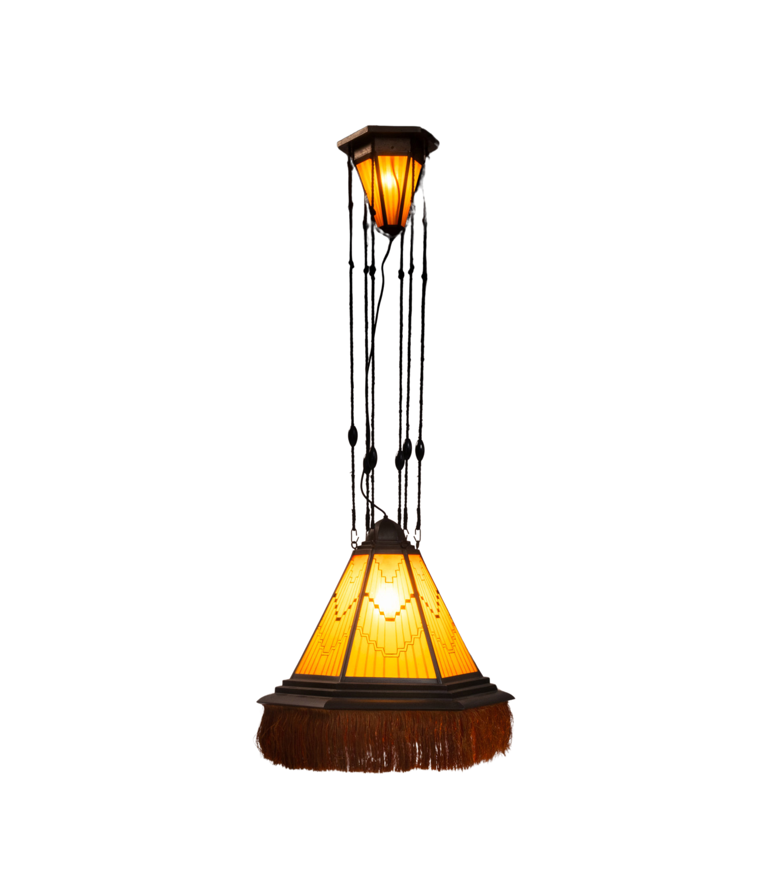 Art_Deco_Amsterdam_school_painted_glass_chandelier_The_Netherlands_1930s