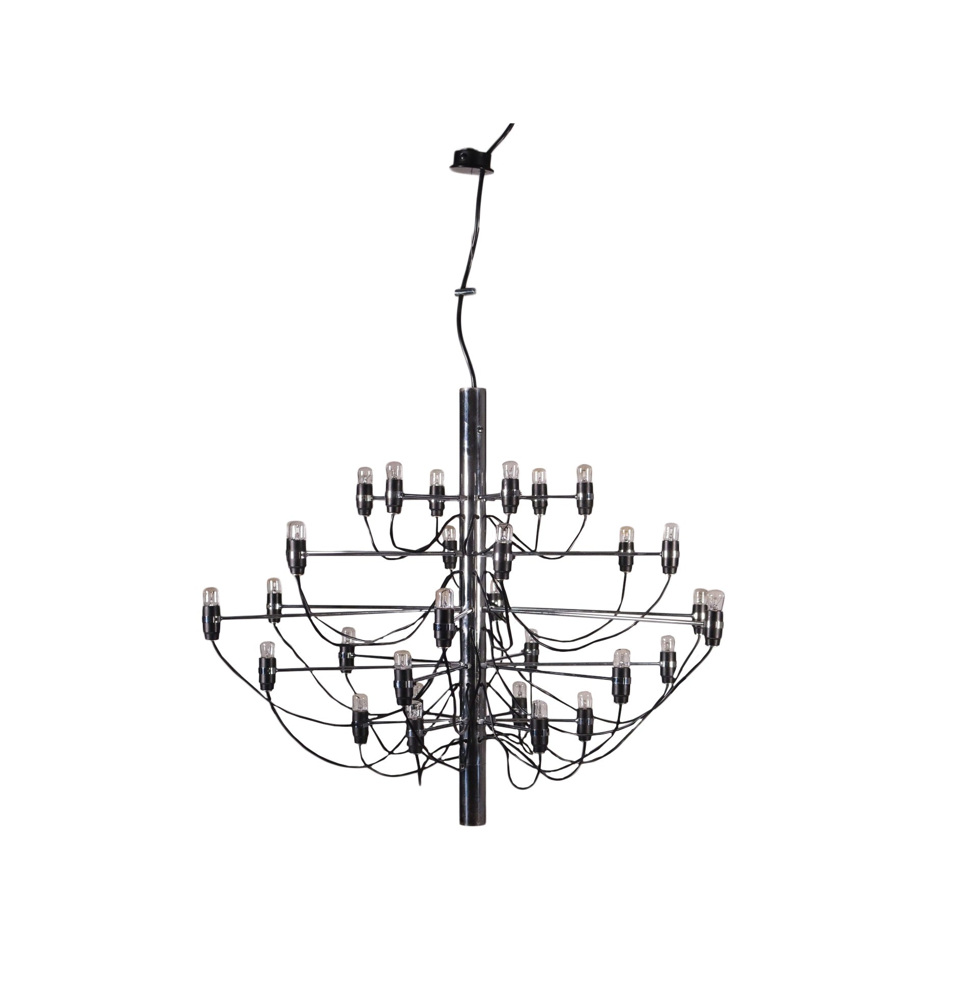 Arteluce_2097_30_Lamp_Vintage_Design_Gino_Sarfatti_Aluminium_Metal_1960s