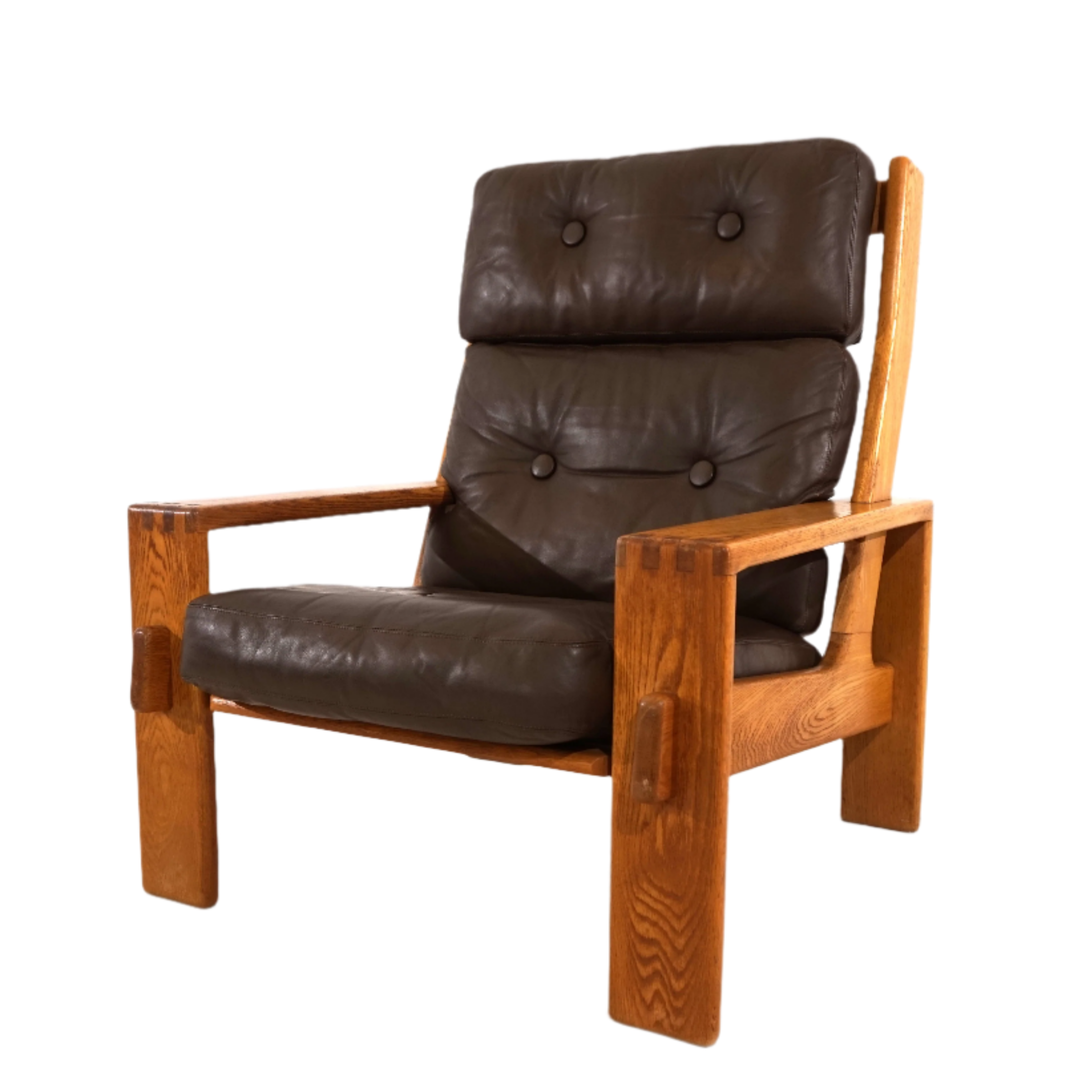 Asko_Bonanza_brown_high-back_leather_armchair