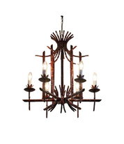 Bambo_Chandelier_in_Metal_from_Italy