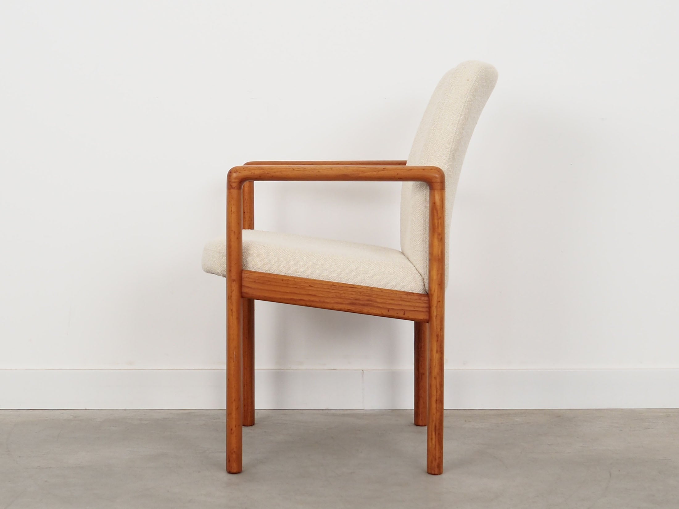 Beige_Teak_armchair_in_Danish_design_from_1970s
