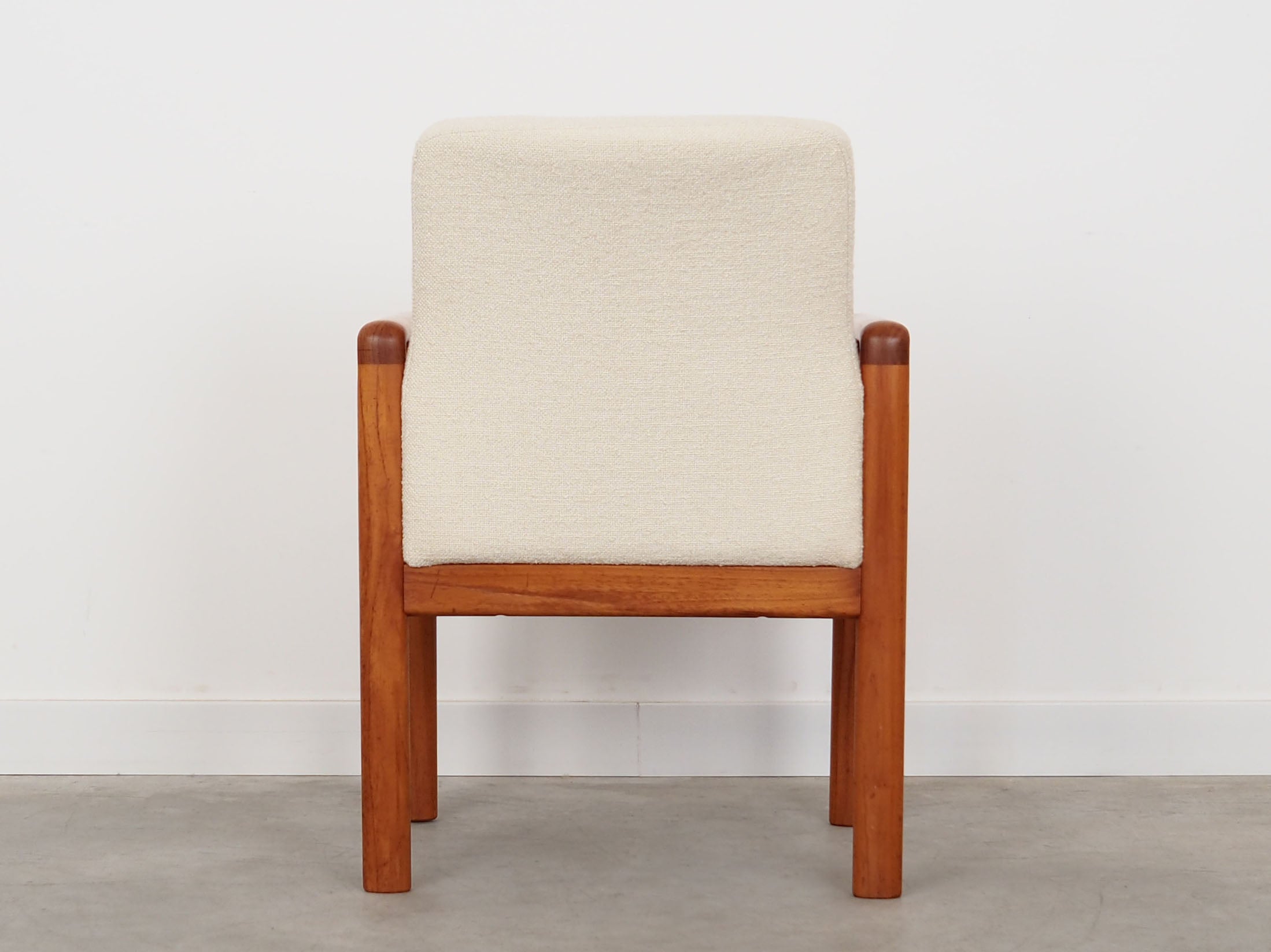 Beige_Teak_armchair_in_Danish_design_from_1970s