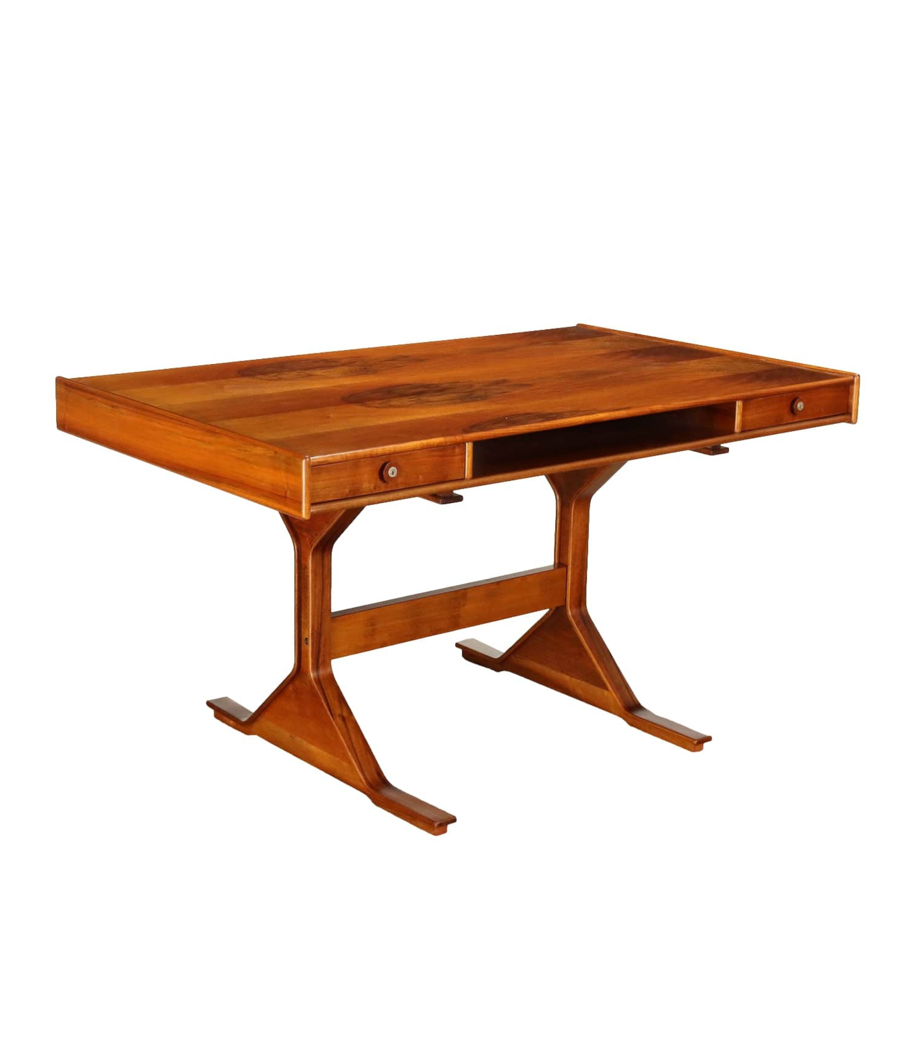 Bernini_530_Writing_Desk_Design_G._Frattini_Walnut_Italy_1960s