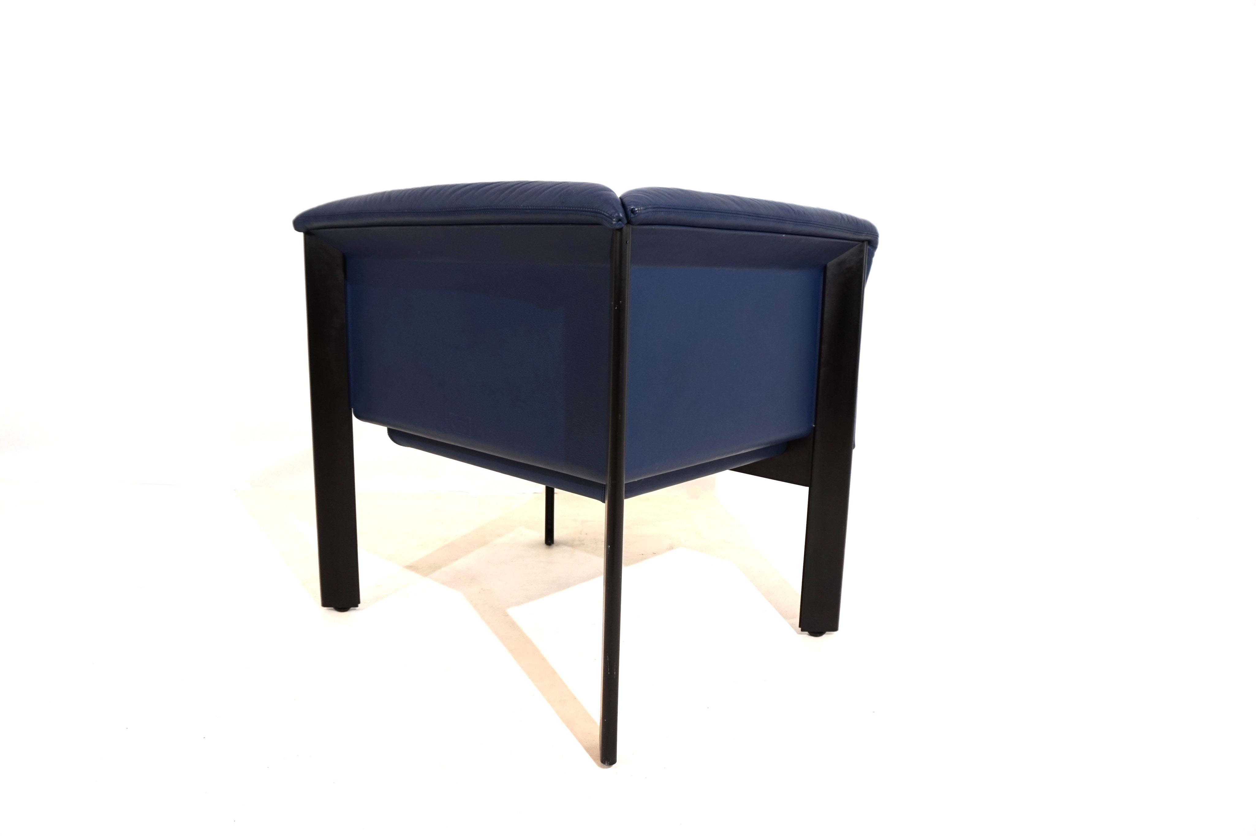 Blue_Leather_Poltrona_Armchair