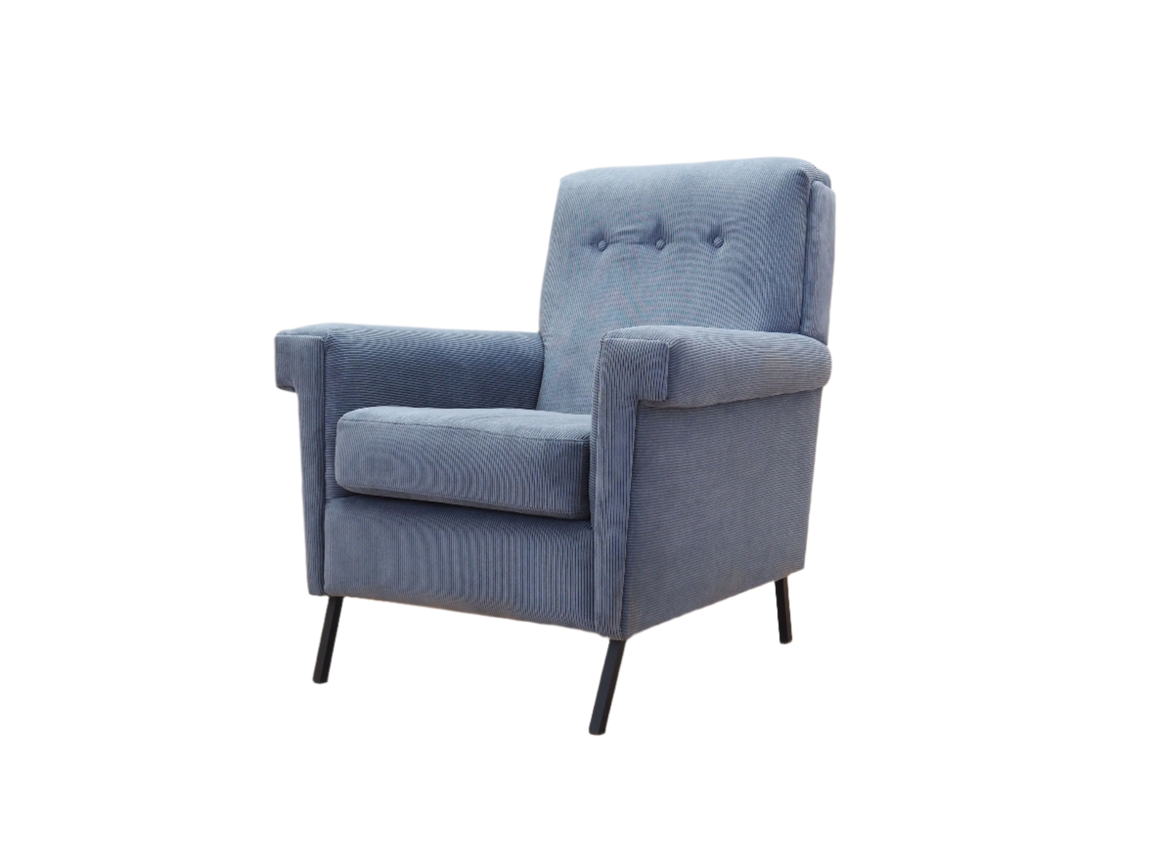 Blue_armchair_Italian_design_1970s_production_Italy