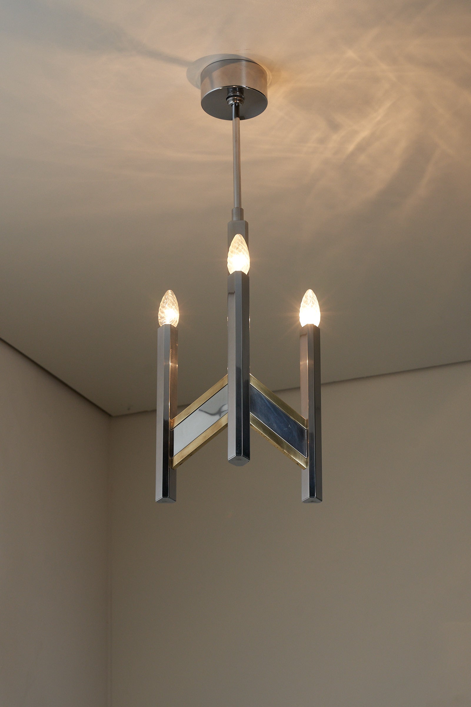Brass_&_Chrome_Chandlier_Gaetano_Sciolari