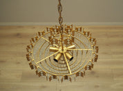 Brass_chandelier_in_Danish_design_1970s_production_Denmark