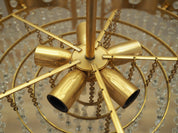 Brass_chandelier_in_Danish_design_1970s_production_Denmark