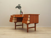 Brown_Teak_desk_Danish_design_from_1960s_production_Denmark