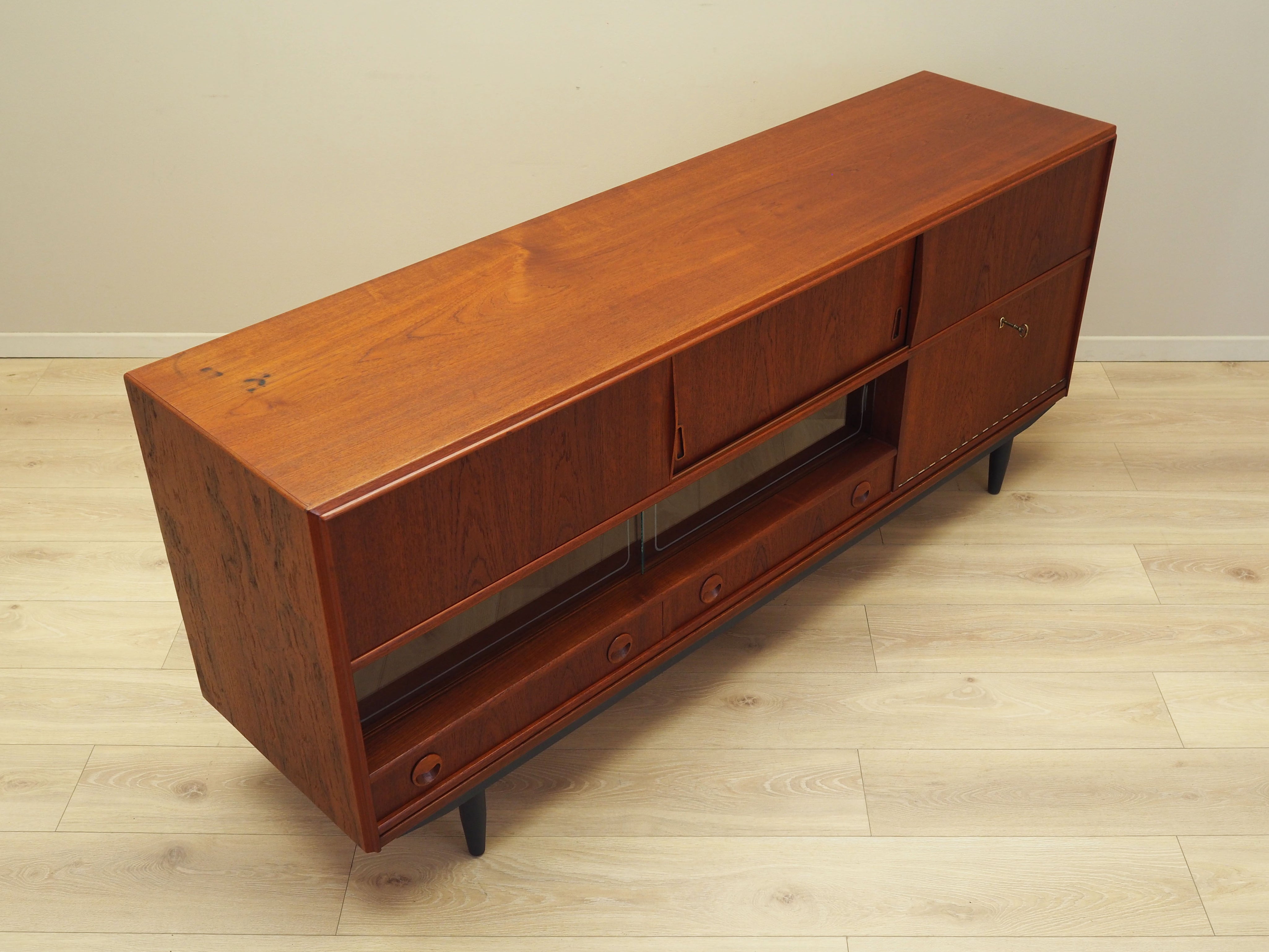 Brown_Teak_sideboard_Danish_design_from_1970s