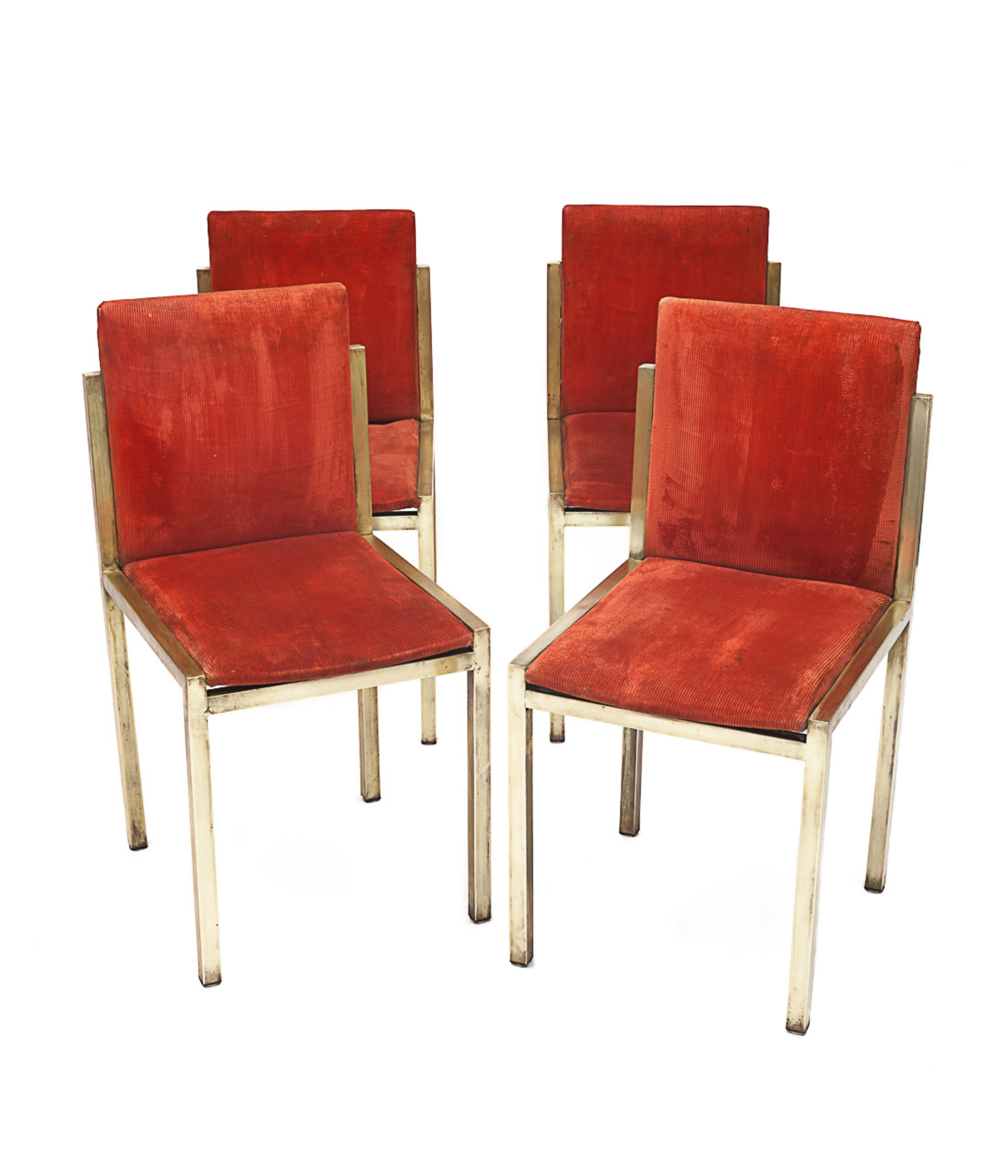 Set of 4 Italian chairs by Willy Rizzo