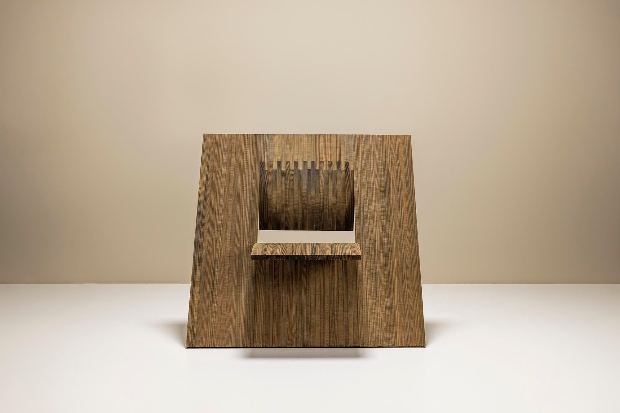 Deconstructivist_Angled_Square_Chair_in_Wood_Netherlands_1980s