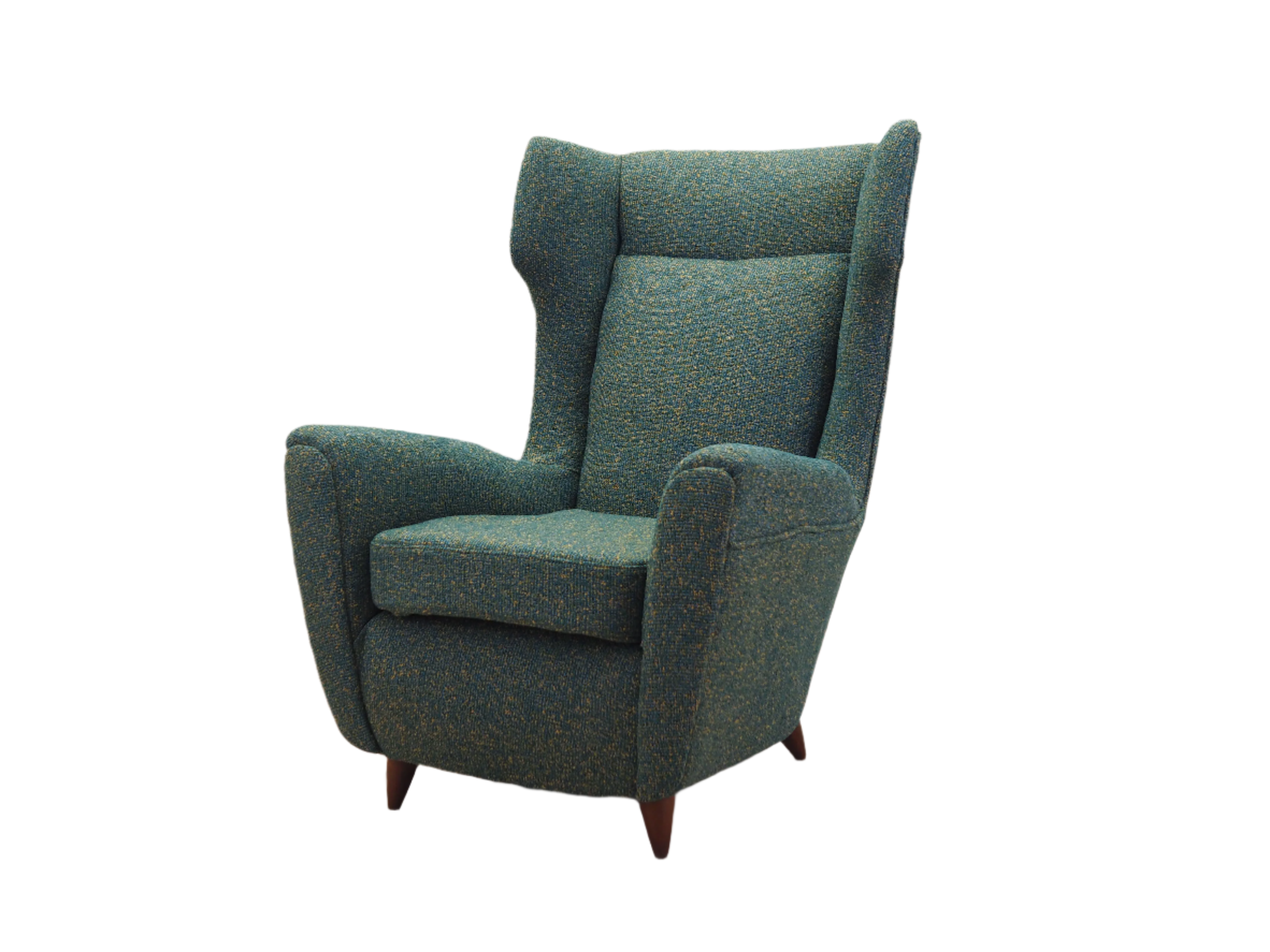 Green_armchair_Italian_design_1970s_production_Italy
