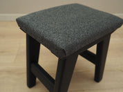 Grey_stool_Danish_design_1980s_production_Denmark