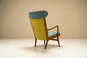 Hans_Wegner_Ap-15_Wingback_Lounge_Chair_in_Teak_and_Fabric_Denmark_1951
