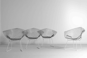 Harry_Bertoia_diamond_wire_chair_with_ottoman_Knoll_International_1970s
