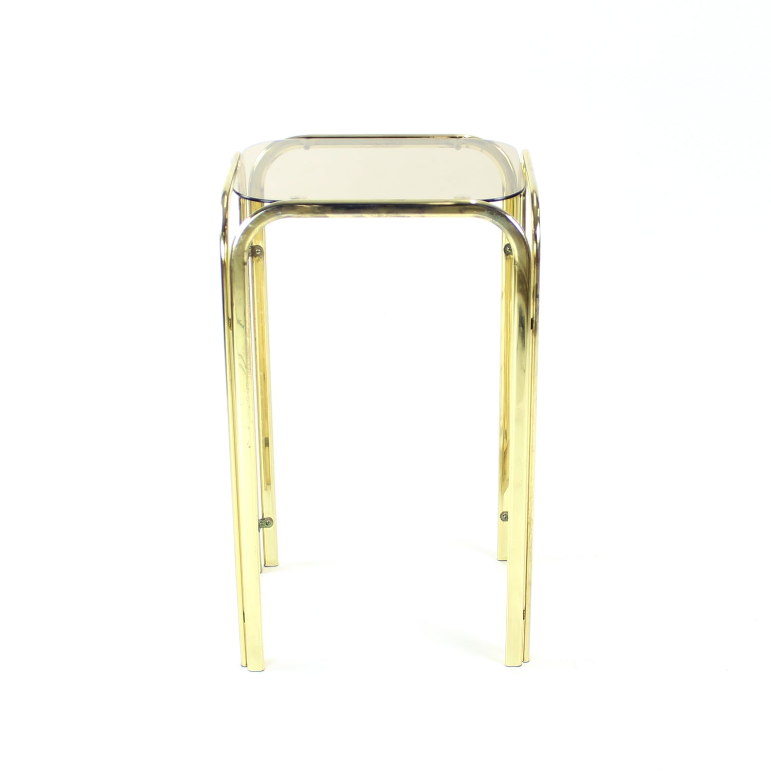 High_Side_Table_In_Metal_With_Glass_Top_Czechoslovakia_1970s