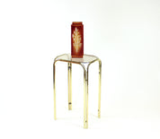 High_Side_Table_In_Metal_With_Glass_Top_Czechoslovakia_1970s