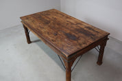 Indonesian_hand-carved_Teak_Dining_Table