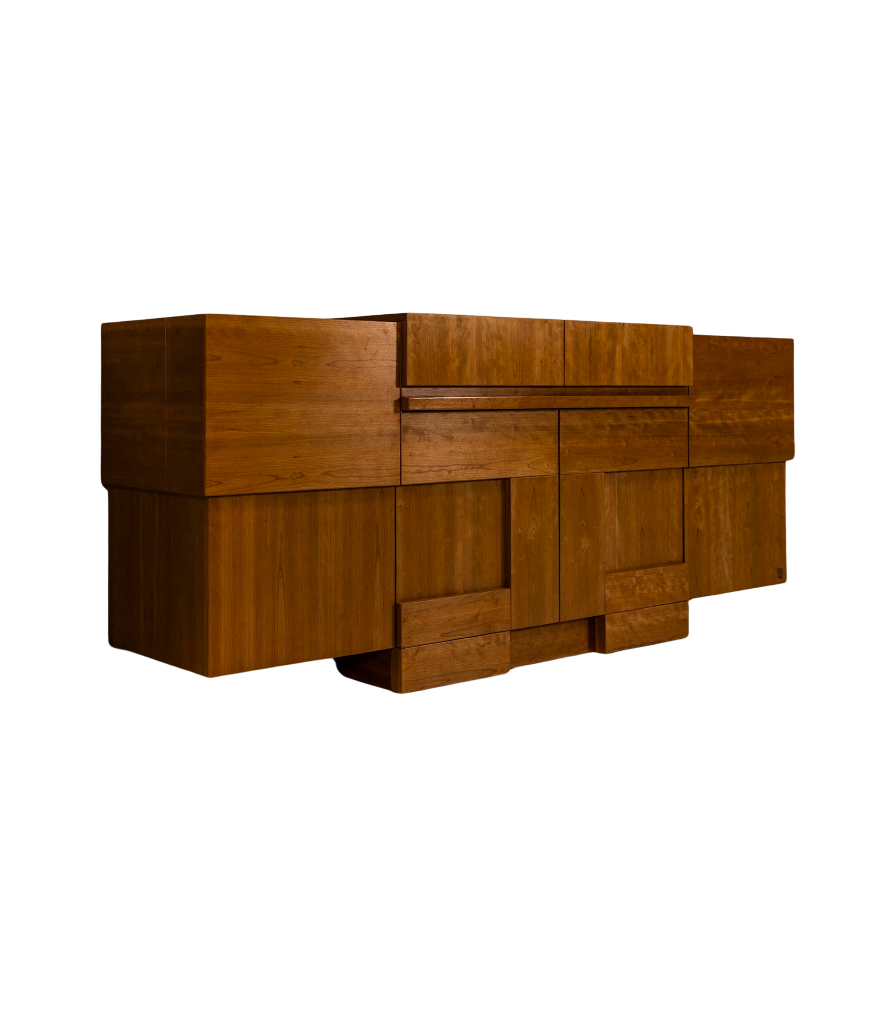 'Madia'_Credenza_by_Ferdinando_Meccani_in_Cherry_Wood,_Italy_1988