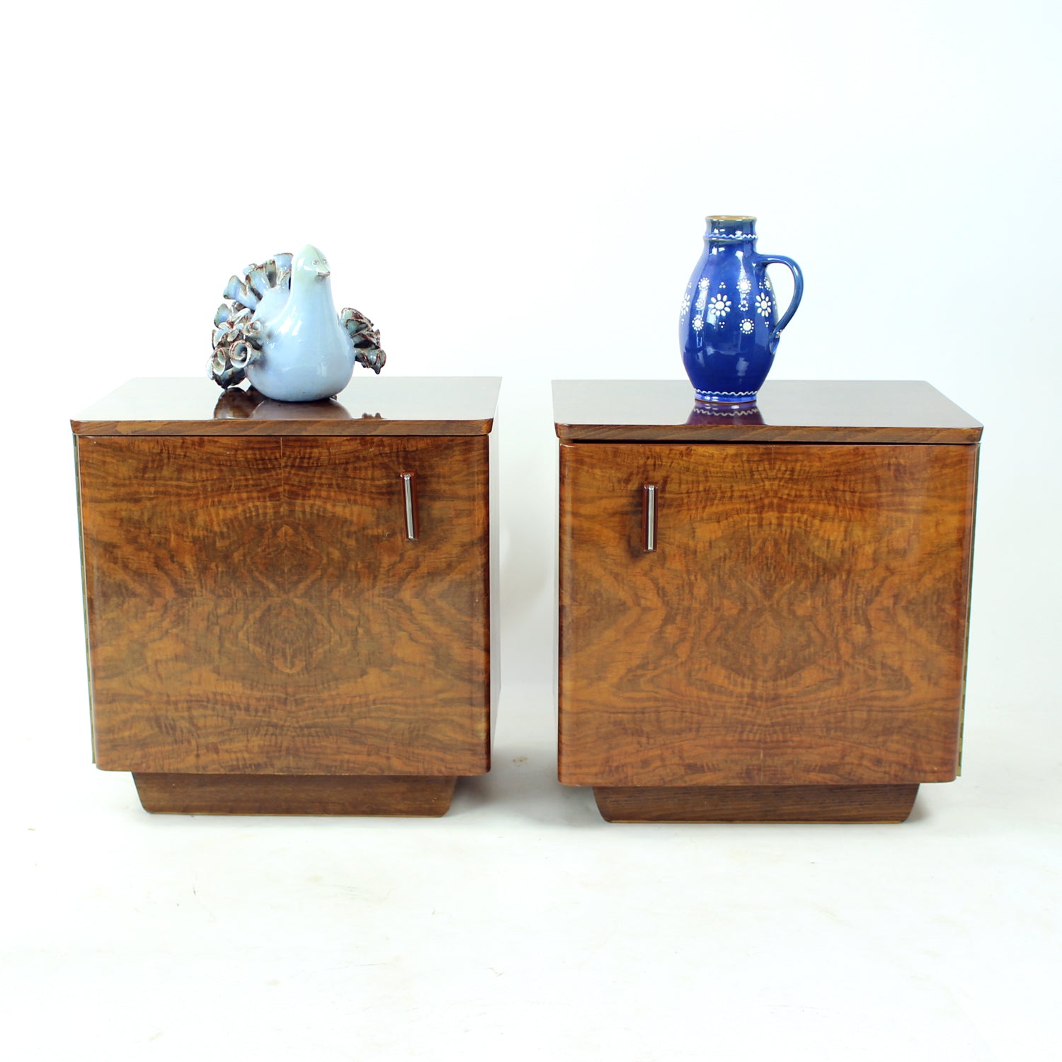 Midcentury_Cubic_Bedside_Tables_In_Walnut,_Czechoslovakia_1960s,_Set_Of_2
