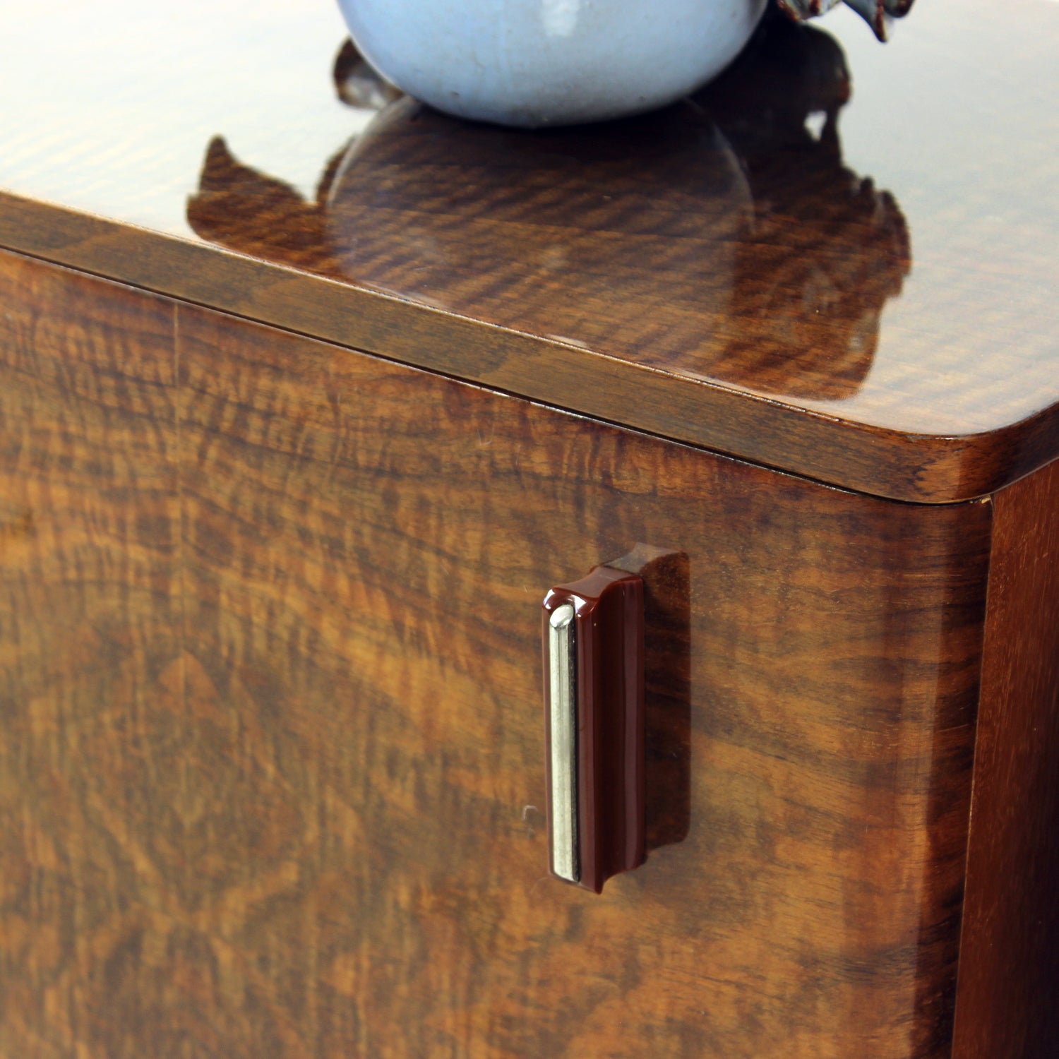Midcentury_Cubic_Bedside_Tables_In_Walnut,_Czechoslovakia_1960s,_Set_Of_2