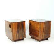 Midcentury_Cubic_Bedside_Tables_In_Walnut,_Czechoslovakia_1960s,_Set_Of_2