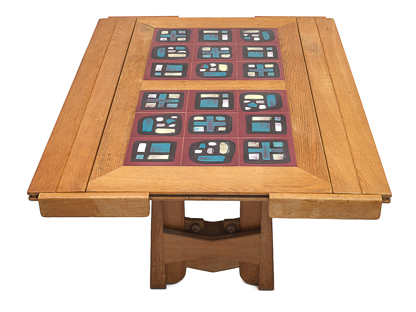 Oak_Wood_dining_table_by_Guillerme_et_Chambron