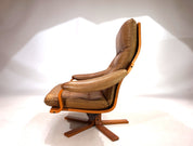 P._Schultz_Co._Denmark_leather_armchair_1960