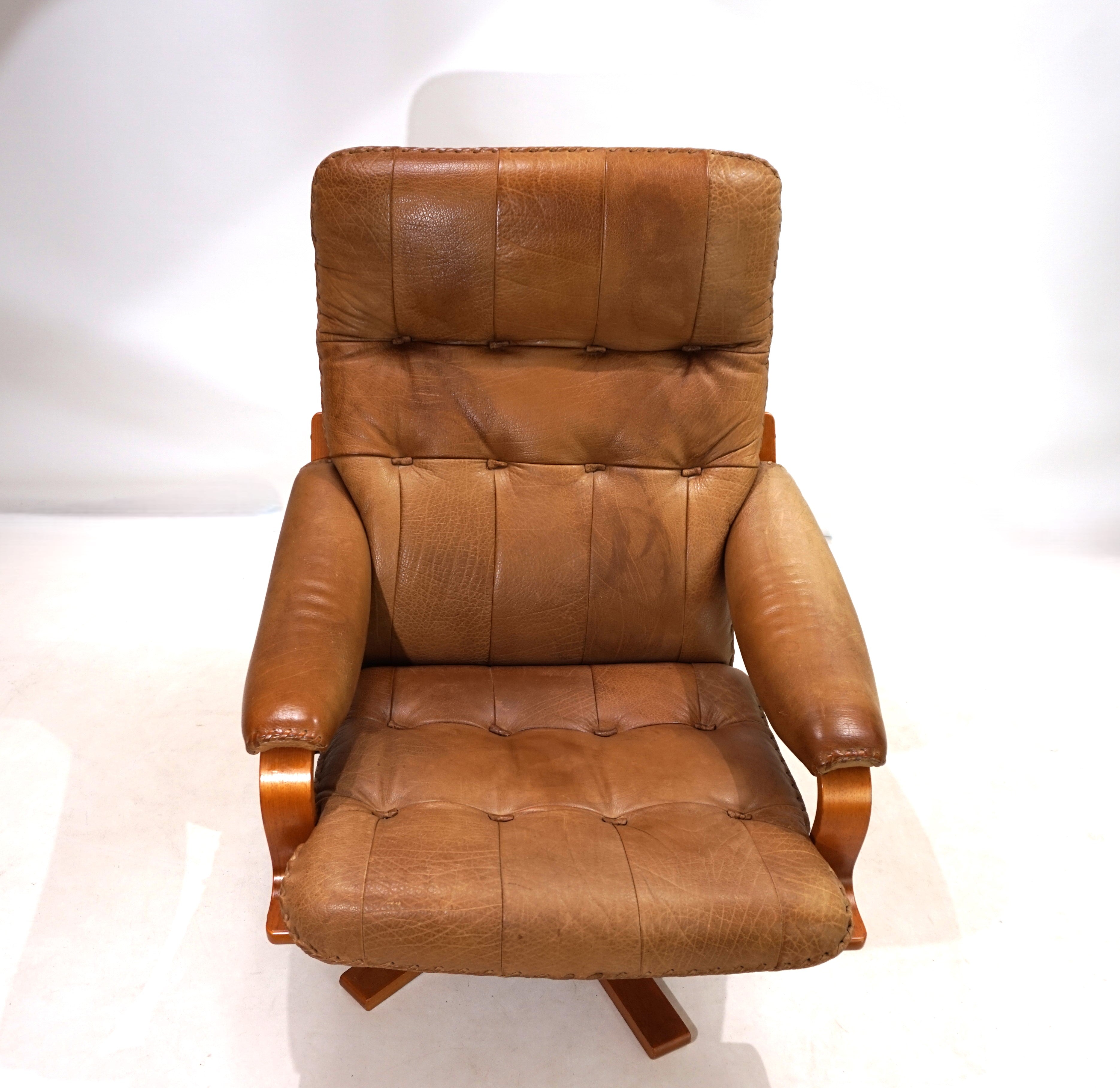 P._Schultz_Co._Denmark_leather_armchair_1960