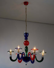 Polychrome_Chandelier_in_Gio_Ponti_Style_Murano